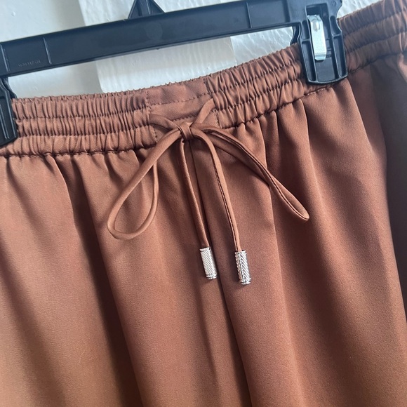Sirapop Chocolate Brown Satin Pants - Medium - Picture 3 of 7